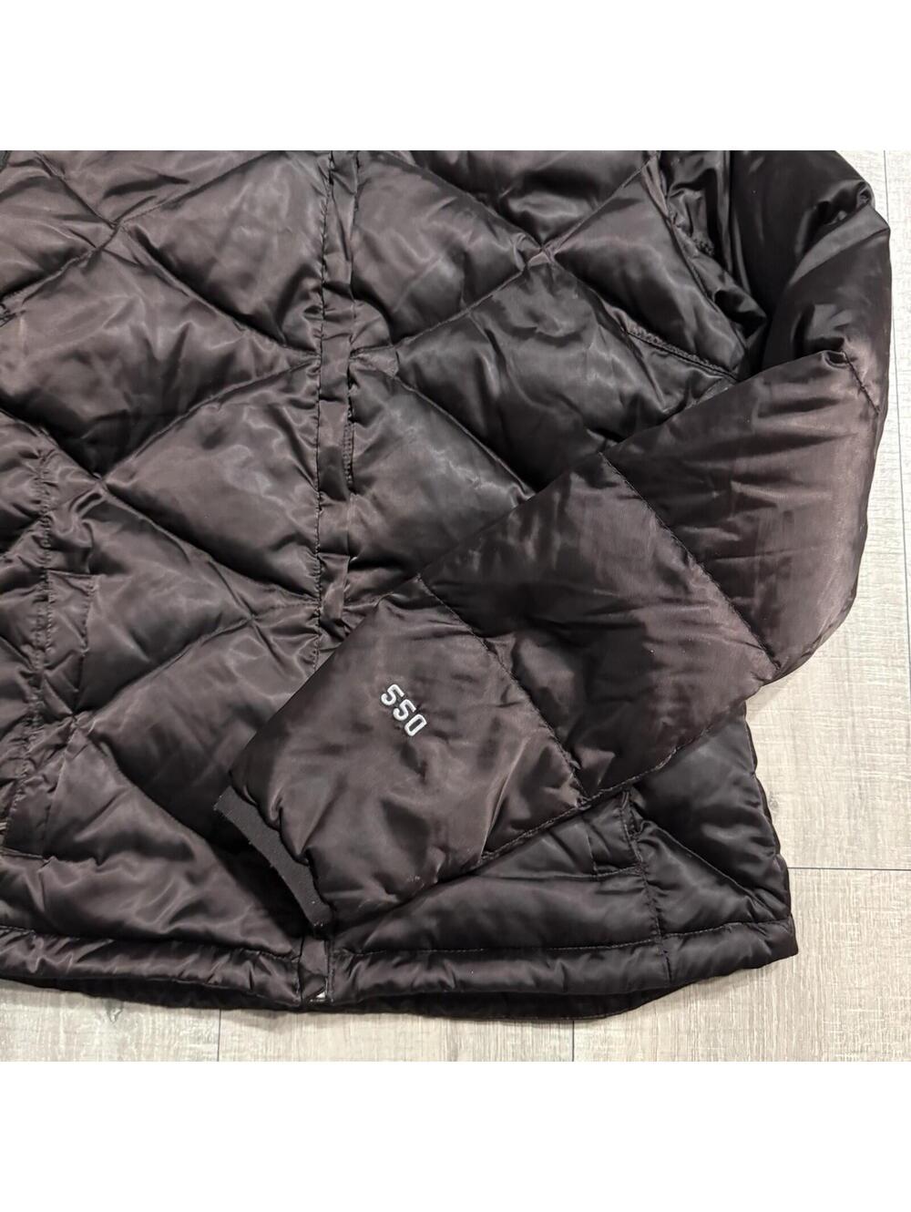 The North Face 550 Puffer Jacket Dark Brown Quilted Goose Down Women’s Small - Picture 12 of 12